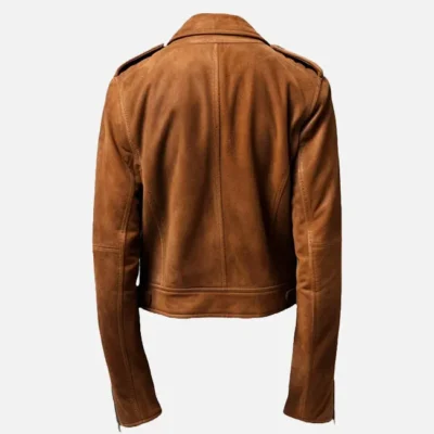 Men’s Classic Brown Suede Leather Jacket