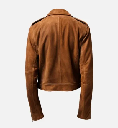 Men’s Classic Brown Suede Leather Jacket