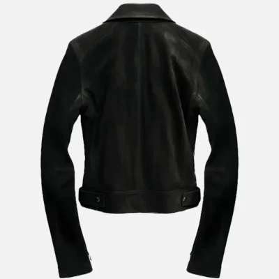 Men’s Black Suede Trucker Jacket