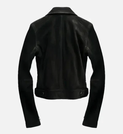 Men’s Black Suede Trucker Jacket