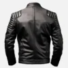 Men’s Black and White Sportage Café Racer Leather Jacket