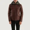Evan Hart Men’s Brown Fur Leather Jacket