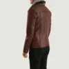 Evan Hart Men’s Brown Fur Leather Jacket