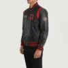 Liberte USA Men’s Black Leather Varsity Jacket