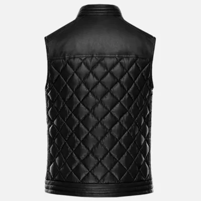 Men’s Black Stallion Classic Leather Biker Vest
