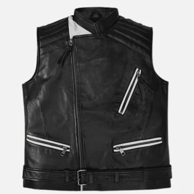 Men’s Elite Vanguard Black Biker Vest