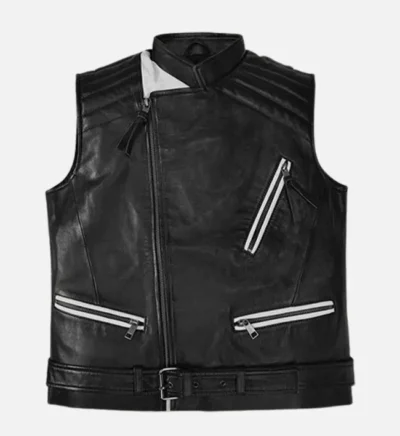 Men’s Elite Vanguard Black Biker Vest