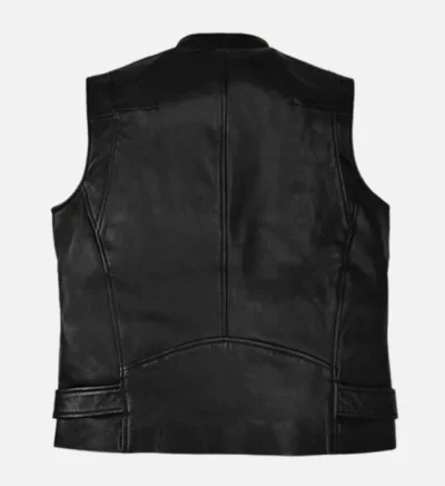 Men’s Elite Vanguard Black Biker Vest