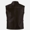 Men’s Stylish Dark Brown Leather Vest