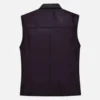 Men’s Stylish Purple Leather Vest