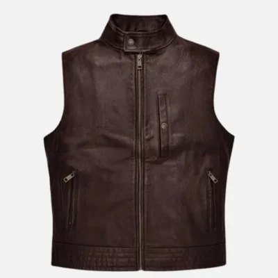 Men’s Vintage Road Shaper Leather Vest