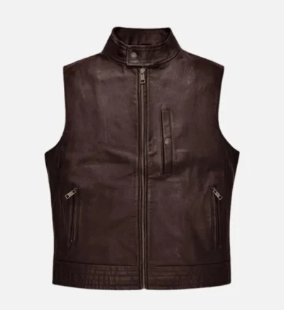 Men’s Vintage Road Shaper Leather Vest