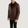 Rocky Men’s Brown Fur Leather Coat