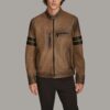 Color-Blocked Men’s Racer Jacket