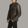 Classic Men’s Leather Racer Jacket