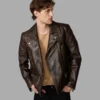 Men’s Painted Leather Moto Jacket