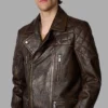 Men’s Painted Leather Moto Jacket