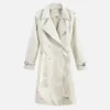 Women’s Ivory White Leather Coat