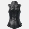 Women’s Chic Black Leather Vest