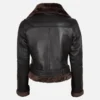 Women’s Classic Biker Shearling Leather Jacket