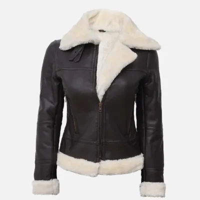 Women’s Timeless B3 Shearling Leather Aviator Jacket