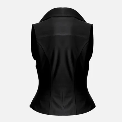 Women’s Vintage Black Suede Vest