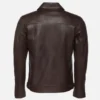 Men’s Vintage Old English Brown Leather Jacket