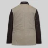 Men’s Tweed and Leather Blazer Jacket