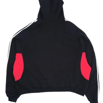 Adidas x Balenciaga Black-Red Fusion Hoodie