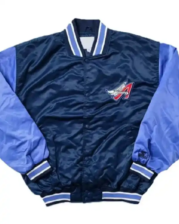 Anaheim Angels Starter Blue Satin Jacket