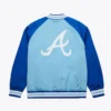 Atlanta Braves Double Clutch Blue Satin Vintage Logo Jacket