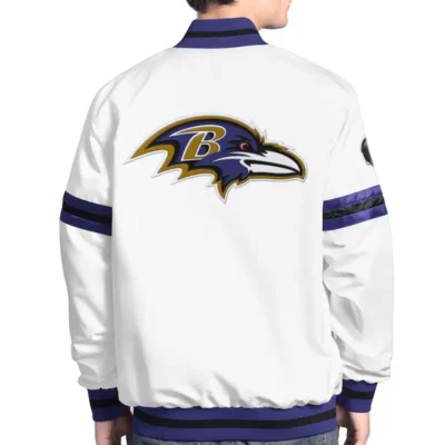 Baltimore Ravens Iconic Scout Varsity Jacket in Satin