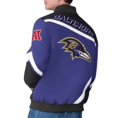 Baltimore Ravens Purple Racing Jacket