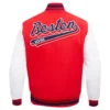 Boston Red Sox Classic Red and White Script Tail Jacket