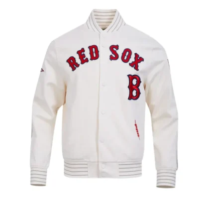 Boston Red Sox Retro Game Day Eggshell Jacket
