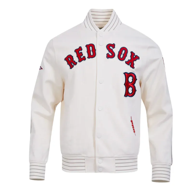 Boston Red Sox Retro Game Day Eggshell Jacket