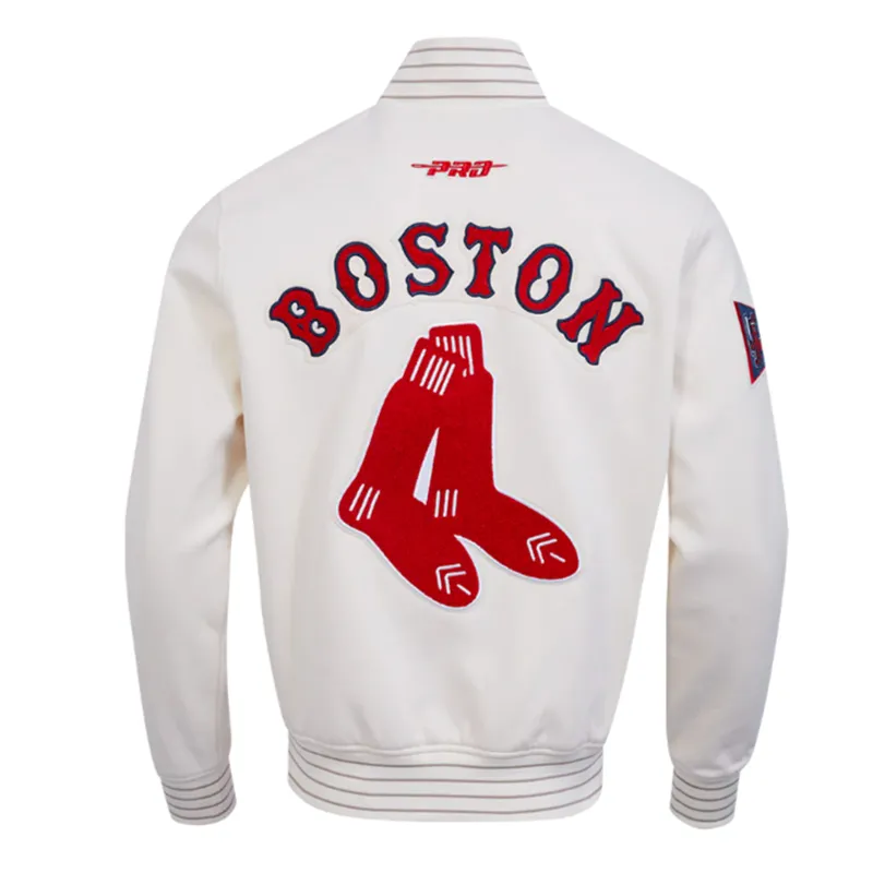 Boston Red Sox Retro Game Day Eggshell Jacket