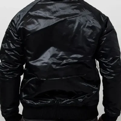 Charlotte-Hornets-Black-Satin-Jacket-For-Salew