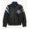 Chicago Cubs Old-School Leather Jacket with Full Zipper
