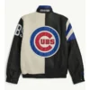 Chicago Cubs Old-School Leather Jacket with Full Zipper