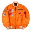Cleveland Browns Iconic Orange MA-1 Jacket
