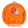 Cleveland Browns Iconic Orange MA-1 Jacket