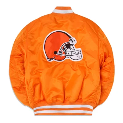 Cleveland Browns Iconic Orange MA-1 Jacket
