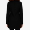 Debbie Women’s Timeless Black Double-Breasted Wool Overcoat