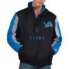 Detroit Lions Prime Time Gridiron Half-Zip Jacket