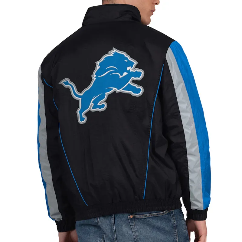 Detroit Lions Prime Time Gridiron Half-Zip Jacket