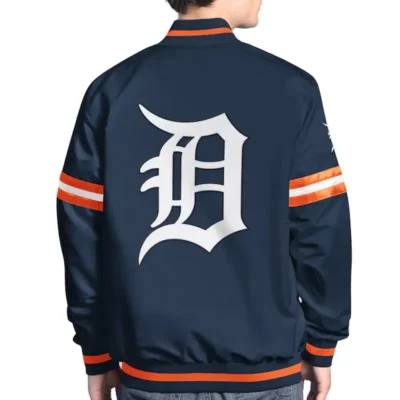 Detroit Tigers Scout Satin Varsity Jacket