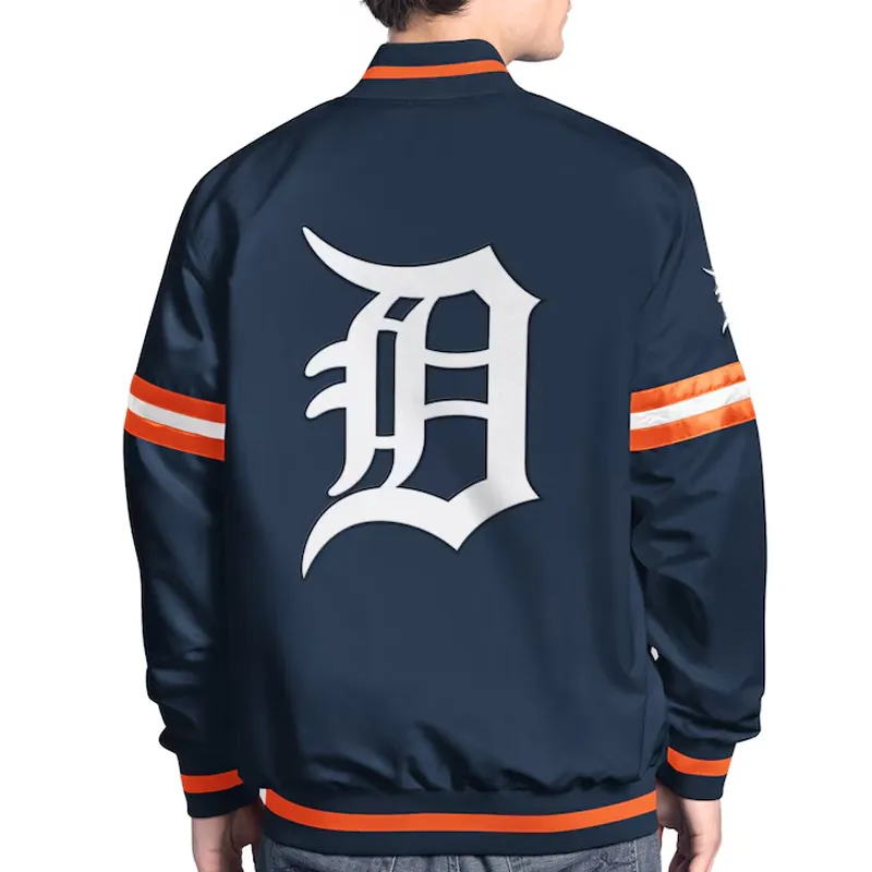 Detroit Tigers Scout Satin Varsity Jacket