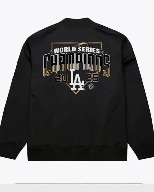 Dodgers 2025 World Series Champions Satin Jacket Shop now