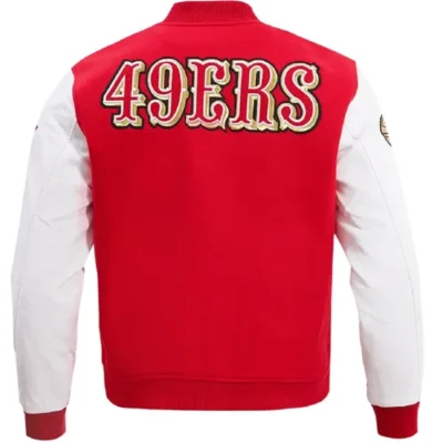 Gallagher-San-Francisco-49ers-Wool-Red-Varsity-Jacket-Back